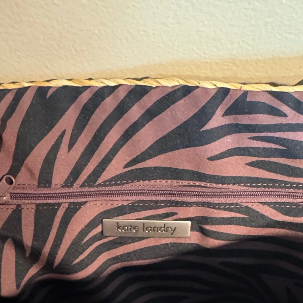 Kate Landry Straw Purse – Gently Used - Picture 2 of 9